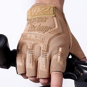 Leather gloves warm men's suede